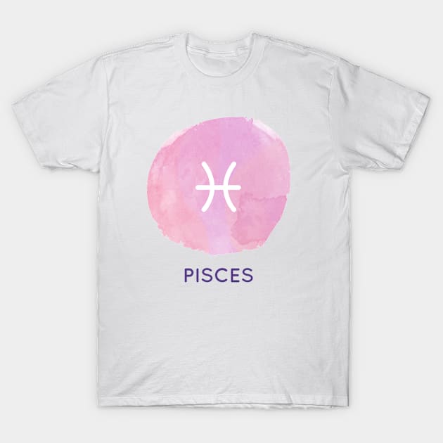 Pisces Zodiac T-Shirt by Dieowl